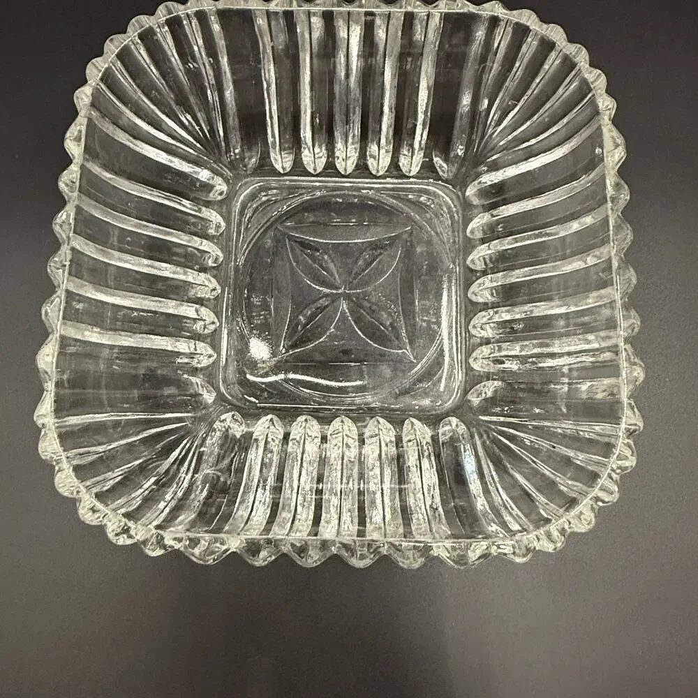 vintage clear glass 6